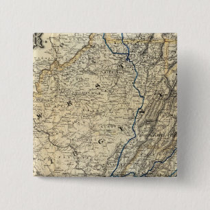Map Richmond and Louisville RR 15 Cm Square Badge