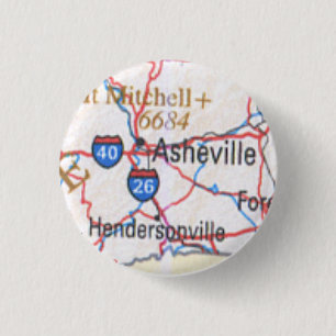 Map showing Asheville / Hendersonville NC Button