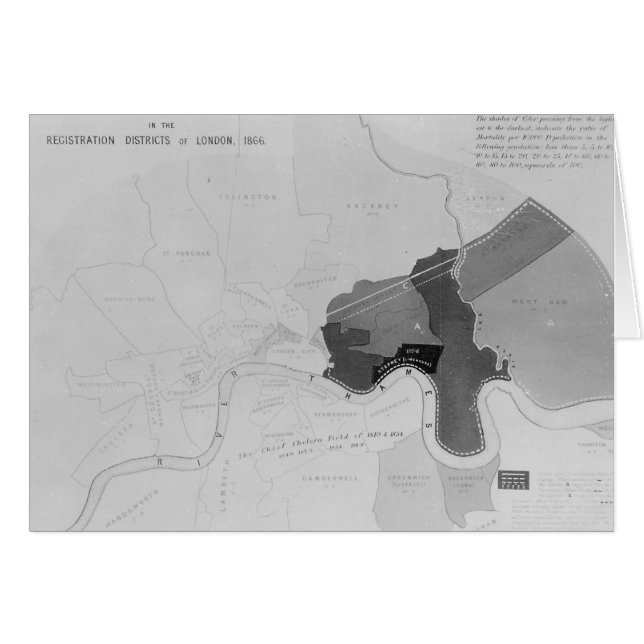 Map showing the Distribution of Deaths (Front Horizontal)