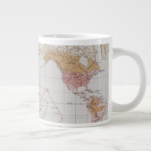 Map showing the Languages of the World Large Coffee Mug