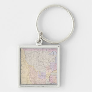 Map showing the localities of the Indian tribes Key Ring