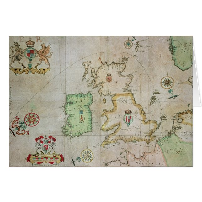 Map showing the route of the Armada fleet (Front Horizontal)