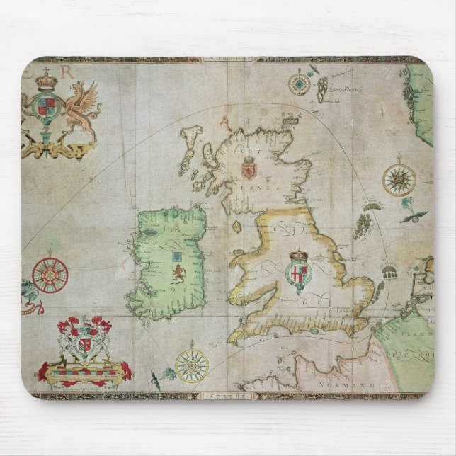 Map showing the route of the Armada fleet Mouse Pad (Front)