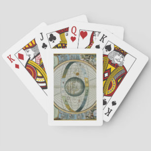 Map Showing Tycho Brahe's System of Planetary Orbi Playing Cards