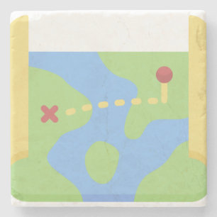 Map Stone Coaster