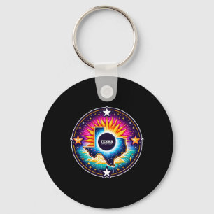 Map Total Solar Eclipse April 8 2024 Key Ring