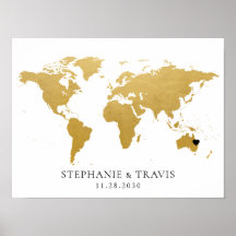 Map Travel Theme Guest Sign In Wedding Mitzvah