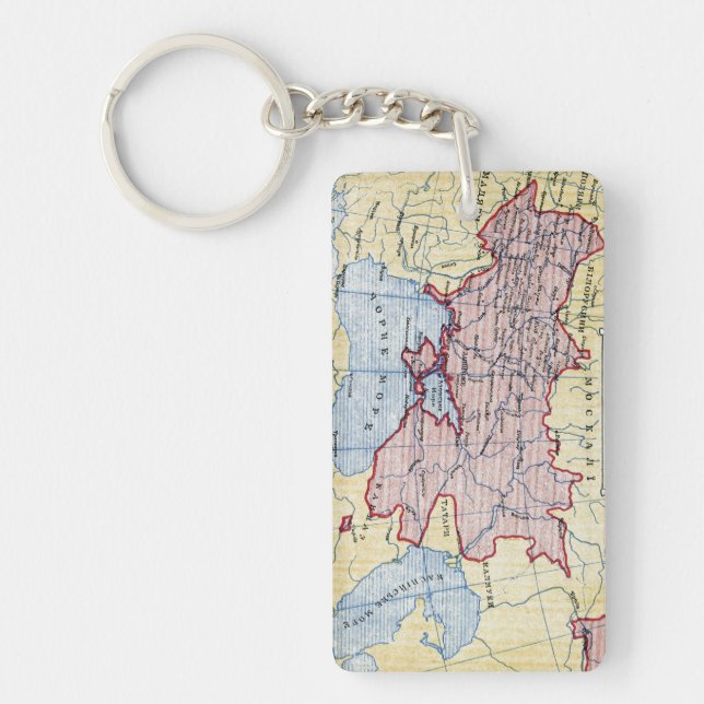 MAP: UKRAINE, c1906 Key Ring (Front)