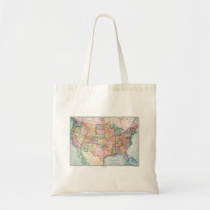 Map: United States, 1905 Tote Bag