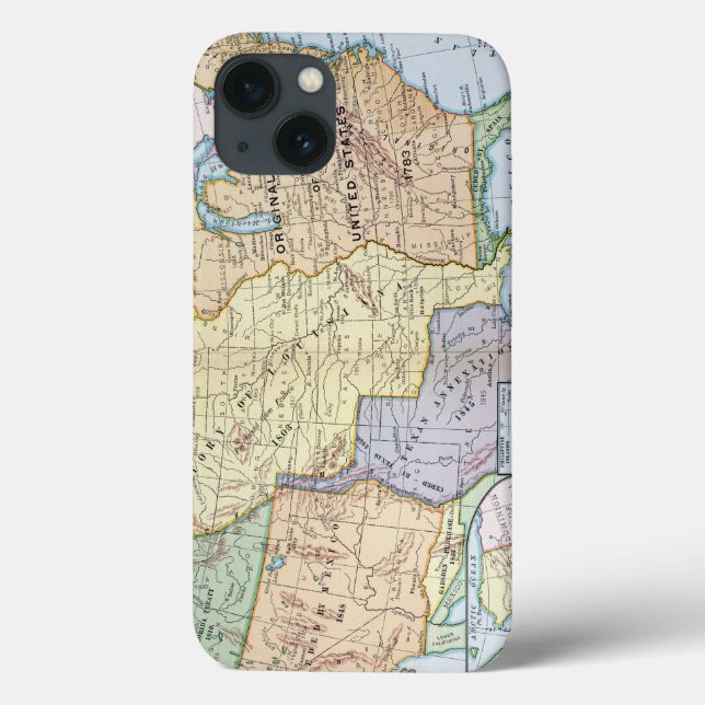 Map: US Expansion, 1905 Case-Mate iPhone Case (Back)
