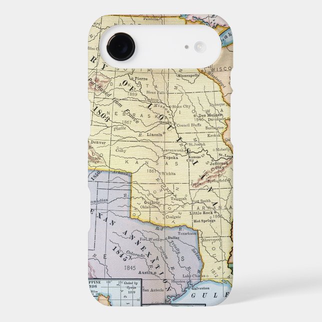 Map: US Expansion, 1905 Case-Mate Samsung Galaxy Case (Back)