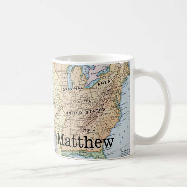 Map: US Expansion, 1905 Coffee Mug (Right)
