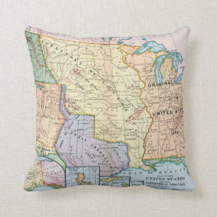 Map: US Expansion, 1905 Cushion