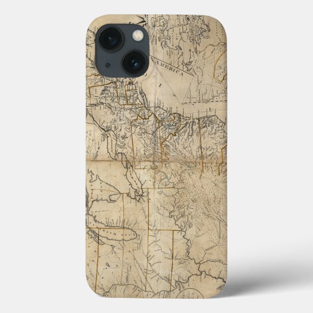 MAP: USA, 1783 Case-Mate iPhone CASE (Back)
