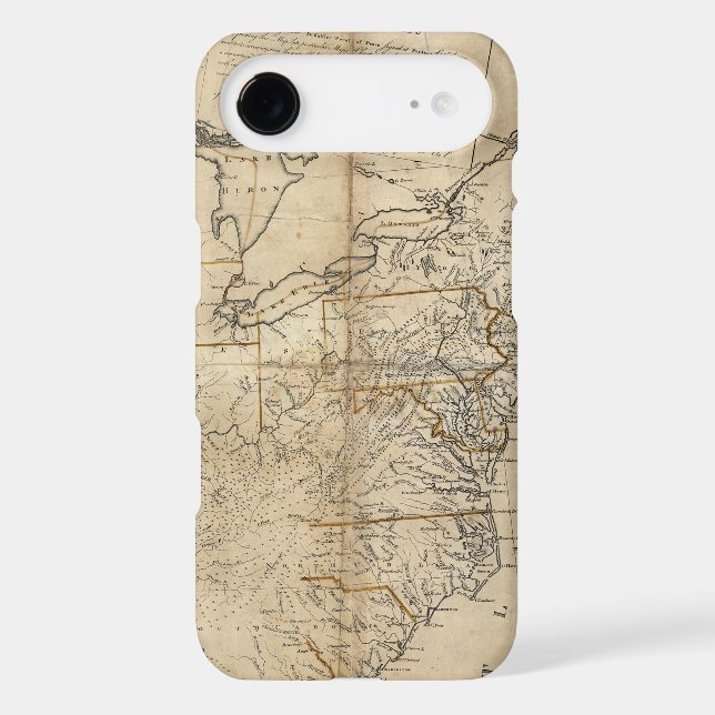 MAP: USA, 1783 Case-Mate SAMSUNG GALAXY CASE (Back)