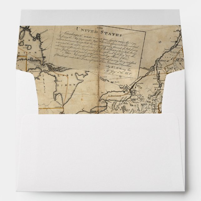 MAP: USA, 1783 ENVELOPES (Back (Bottom))