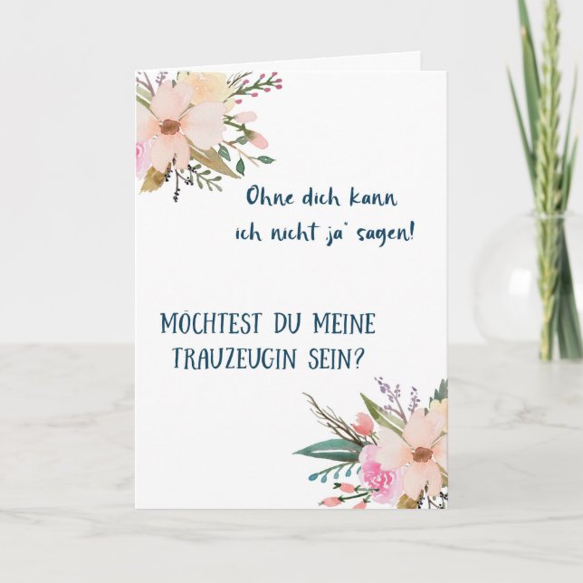 Map - Want to be my witness Card (Front)