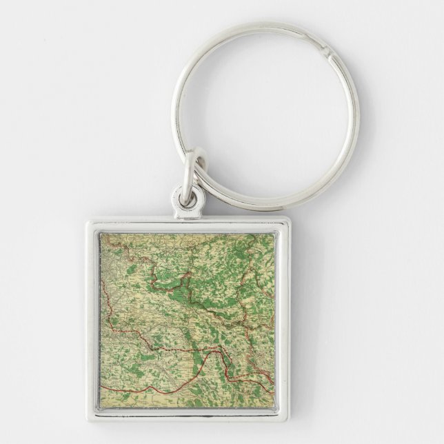 Map Western Front Key Ring (Front)