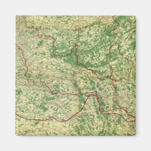 Map Western Front Magnet
