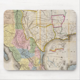 Mapa de los Estados Unidos De Mejico Mouse Pad