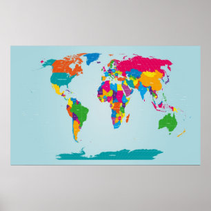 Mapf of the World Map Poster