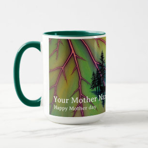 Maple Aurora Canoe River Guidance Dawn Mug