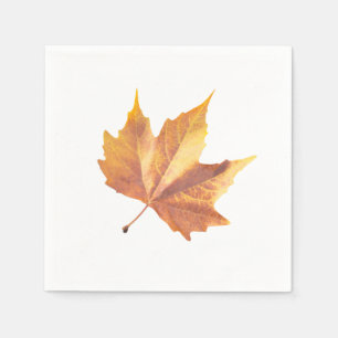 Maple autumn leaf napkin