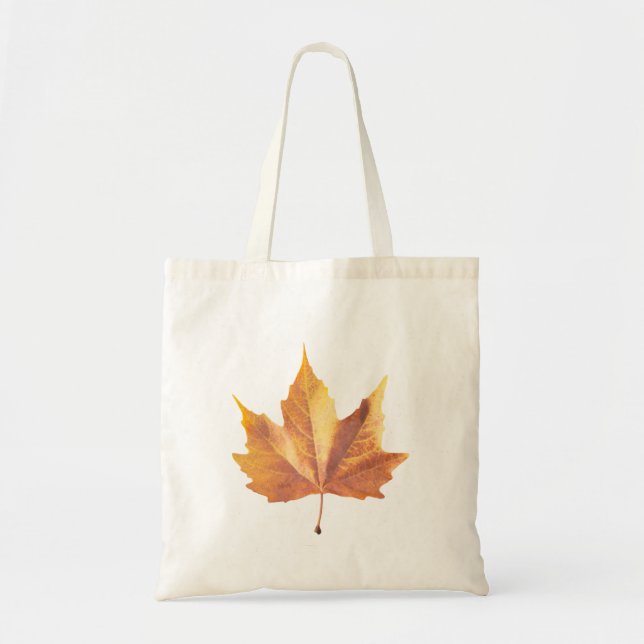 Maple autumn leaf tote bag (Front)