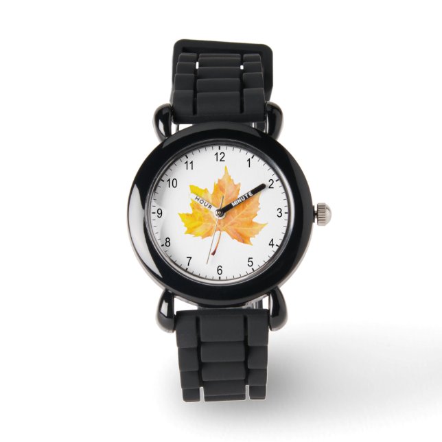 Maple autumn leaf watch (Front)