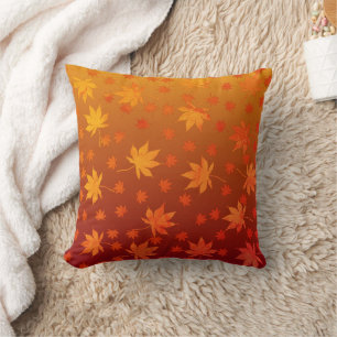 Maple Autumn Leaves Cushion