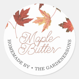 Maple Butter Classic Round Sticker