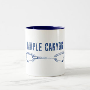 Maple Canyon Climbing Quickdraw Two-Tone Coffee Mug