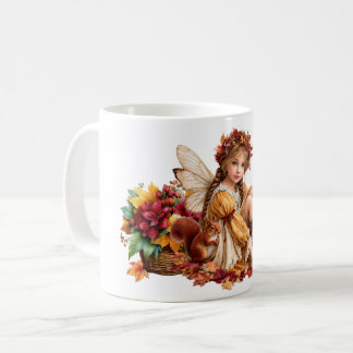 Maple Clan Fairy – Autumn Woodland Companion Scene Coffee Mug