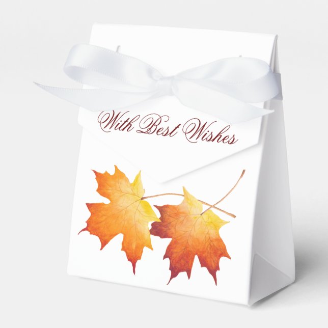Maple Couple on a Favour Box (Front Side)