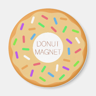 Maple Doughnut Magnet with Sprinkles