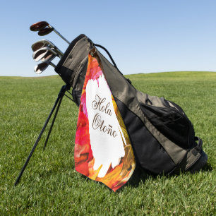 Maple Fall Autumn leaves Botanical Golfer Lover Golf Towel