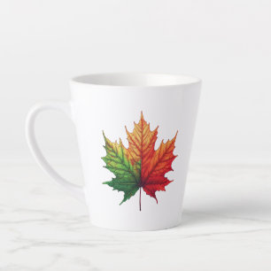 Maple Fall Leaf Latte Mug