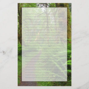Maple Glade trail, ferns and moss covered Stationery