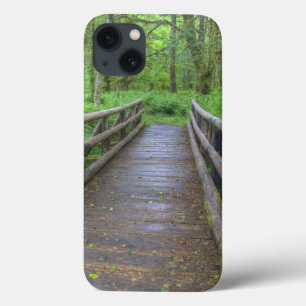 Maple Glade trail wooden bridge, ferns and iPhone 13 Case