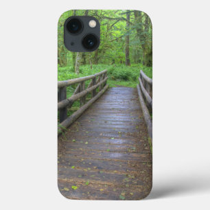 Maple Glade trail wooden bridge, ferns and iPhone 13 Case