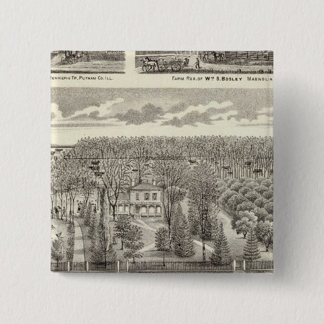 Maple Grove residence 15 Cm Square Badge (Front)