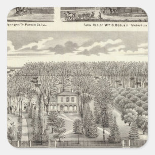 Maple Grove residence Square Sticker