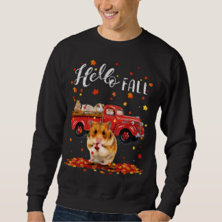 Maple Hamster Leaf Fall Autumn Red Truck Sweatshirt