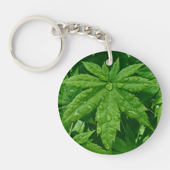 Maple in Spring Key Ring (Front)