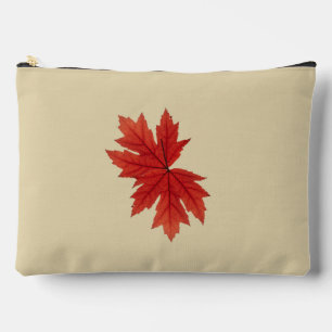 Maple Leaf Autumn Fall Colour Accessory Pouch