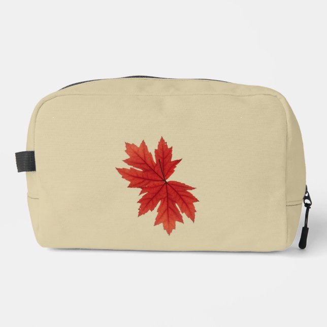 Maple Leaf Autumn Fall Colour  Dopp Kit (Front)