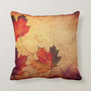 Maple Leaf Autumn Fall Cushion