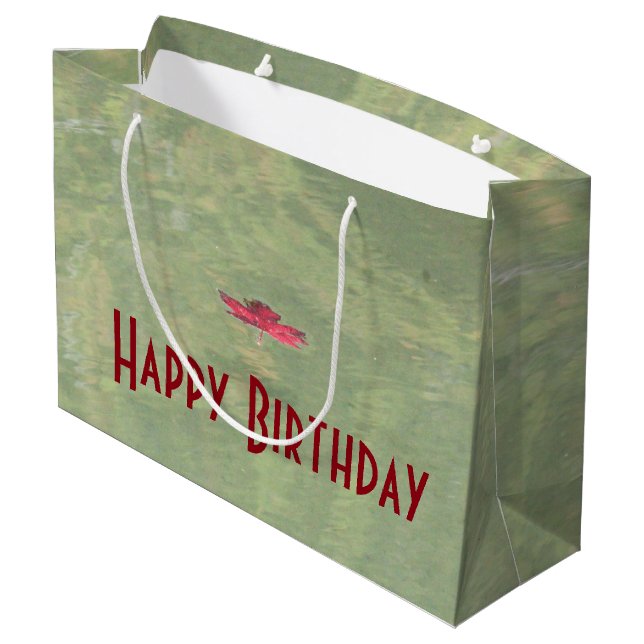 Maple Leaf Birthday Bag (Back Angled)