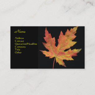 Maple Leaf Business Card