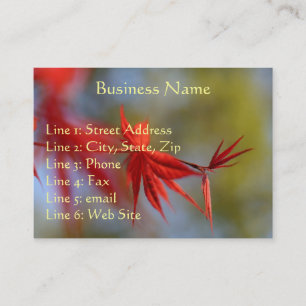 Maple Leaf, Business Card